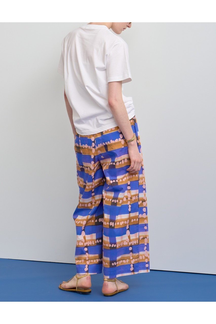 【ハウス オブ ロータス/HOUSE OF LOTUS】のチェックプリントワイドパンツ 人気、トレンドファッション・服の通販 founy(ファニー) 　ファッション　Fashion　レディースファッション　WOMEN　パンツ　Pants　イタリア　Italy　カットソー　Cut And Sew　シンプル　Simple　チェック　Check　プリント　Print　NEW・新作・新着・新入荷　New Arrivals　other-7|ID: prp329100004584378 ipo3291000000032499305