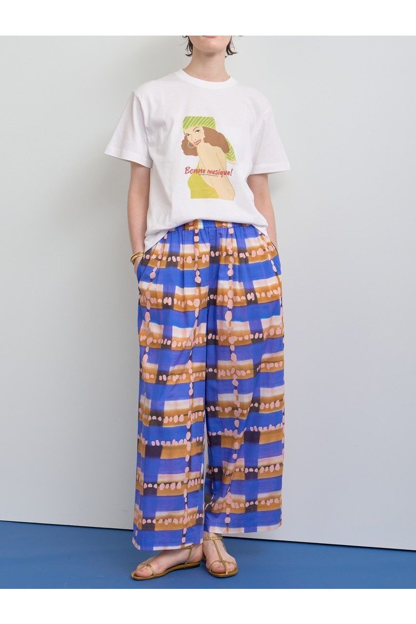 【ハウス オブ ロータス/HOUSE OF LOTUS】のチェックプリントワイドパンツ 人気、トレンドファッション・服の通販 founy(ファニー) 　ファッション　Fashion　レディースファッション　WOMEN　パンツ　Pants　イタリア　Italy　カットソー　Cut And Sew　シンプル　Simple　チェック　Check　プリント　Print　NEW・新作・新着・新入荷　New Arrivals　other-8|ID: prp329100004584378 ipo3291000000032499306