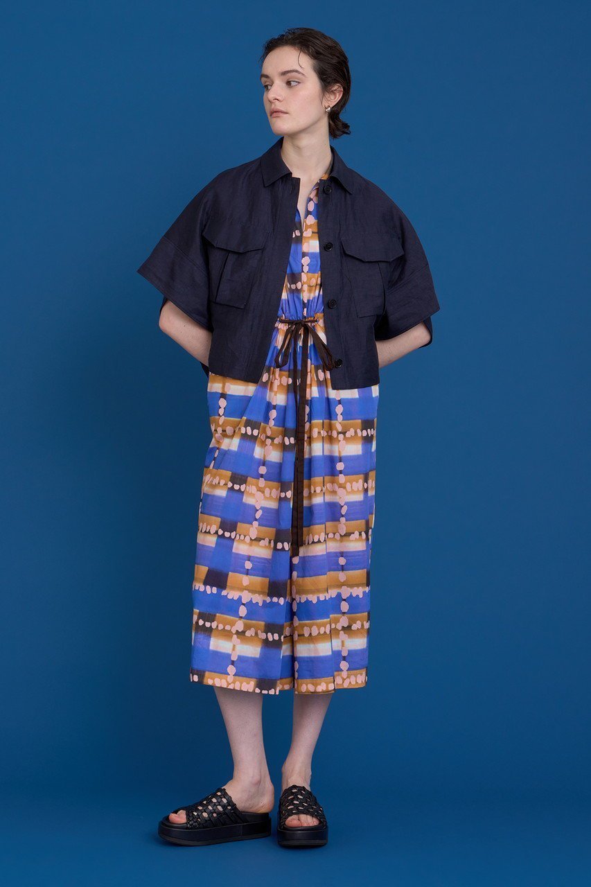 【ハウス オブ ロータス/HOUSE OF LOTUS】のカールマイヤーショートブルゾン 人気、トレンドファッション・服の通販 founy(ファニー) 　ファッション　Fashion　レディースファッション　Fashion for Women　アウター　Coat / Outerwear Collection　レディースジャケット・軽アウター　Jackets　ブルゾンジャケット・スポーティアウター　Blouson Jackets　ショート　Short, Short Length　ジャケット　Jacket, Outerwear　ドレス　Dress, One-Piece　ドローコード　Drawcord, Drawstring Cord　バランス　Balance, Style Balance　フォルム　Silhouette, Form　ブルゾン　Blouson, Bomber Jacket　ミリタリー　Military, Army Style　リネン　Linen, Linen Fabric　夏　Summer　other-8|ID: prp329100004584379 ipo3291000000034952572