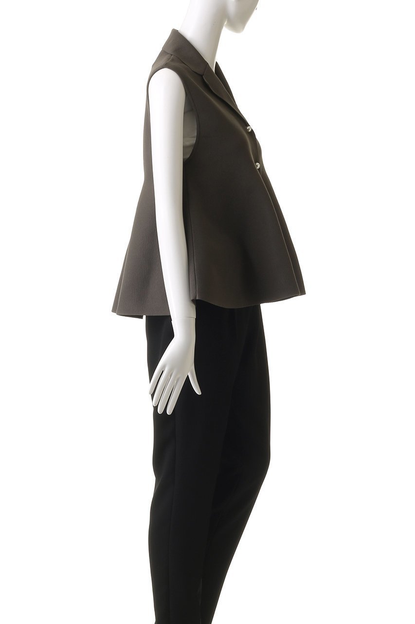 【ルームエイト/Room no.8】の【Room no.8 BLACK】ミラノリブ パールボダンジレ 人気、トレンドファッション・服の通販 founy(ファニー) 　ファッション　Fashion　レディースファッション　WOMEN　アウター　Coat Outerwear　ジャケット　Jackets　ジャケット　Jacket　センター　Center　パール　Pearl　フェミニン　Feminine　フォルム　Form　ベスト　Vest　ペプラム　Peplum　マニッシュ　Mannish　ミラノリブ　Milan Ribs　NEW・新作・新着・新入荷　New Arrivals　other-3|ID: prp329100004584384 ipo3291000000032499355