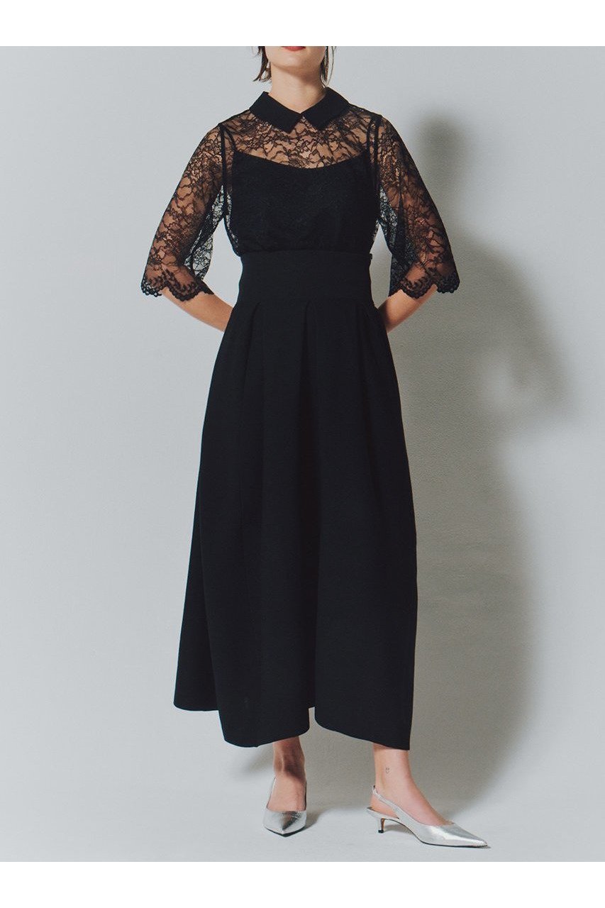 【ルームエイト/Room no.8】の【Room no.8 BLACK】ラッセルレース Wカラートップス 人気、トレンドファッション・服の通販 founy(ファニー) 　ファッション　Fashion　レディースファッション　WOMEN　トップス・カットソー　Tops/Tshirt　シャツ/ブラウス　Shirts/Blouses　おすすめ　Recommend　インナー　Inner　キャミソール　Camisole　ショート　Short　スリーブ　Sleeve　デニム　Denim　フェミニン　Feminine　フレア　Flare　ラッセル　Russell　レース　Race　ロング　Long　NEW・新作・新着・新入荷　New Arrivals　other-7|ID: prp329100004584385 ipo3291000000032499368