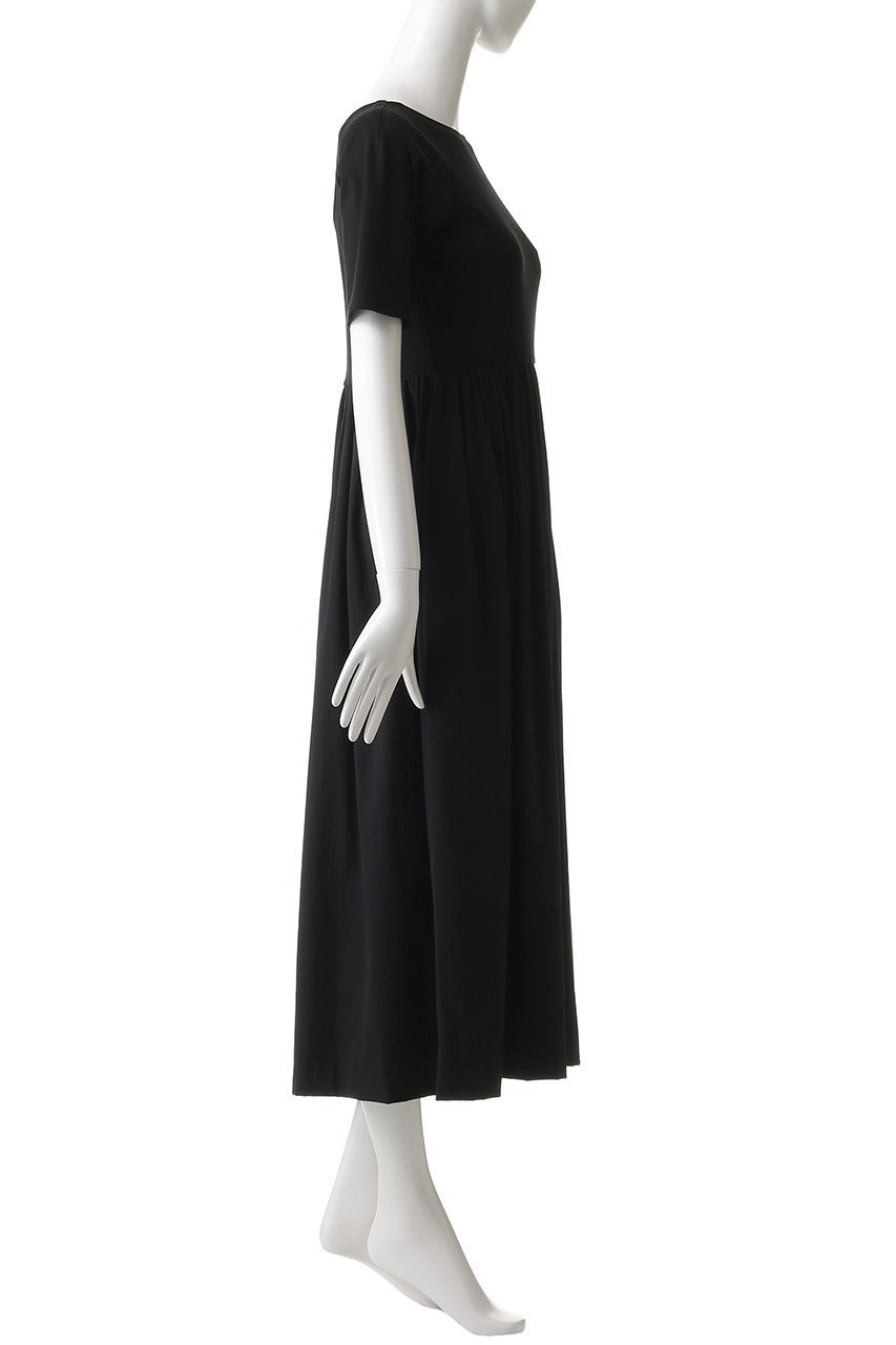 【ルームエイト/Room no.8】の【Room no.8 BLACK】ジャージコンビギャザードレス 人気、トレンドファッション・服の通販 founy(ファニー) 　ファッション　Fashion　レディースファッション　WOMEN　ワンピース　Dress　ドレス　Party Dresses　チュニック　Tunic　スニーカー　Sneakers　チュニック　Tunic　ドレス　Dress　フィット　Fit　フレア　Flare　ロング　Long　エレガント 上品　Elegant　夏　Summer　NEW・新作・新着・新入荷　New Arrivals　other-3|ID: prp329100004584386 ipo3291000000032499373