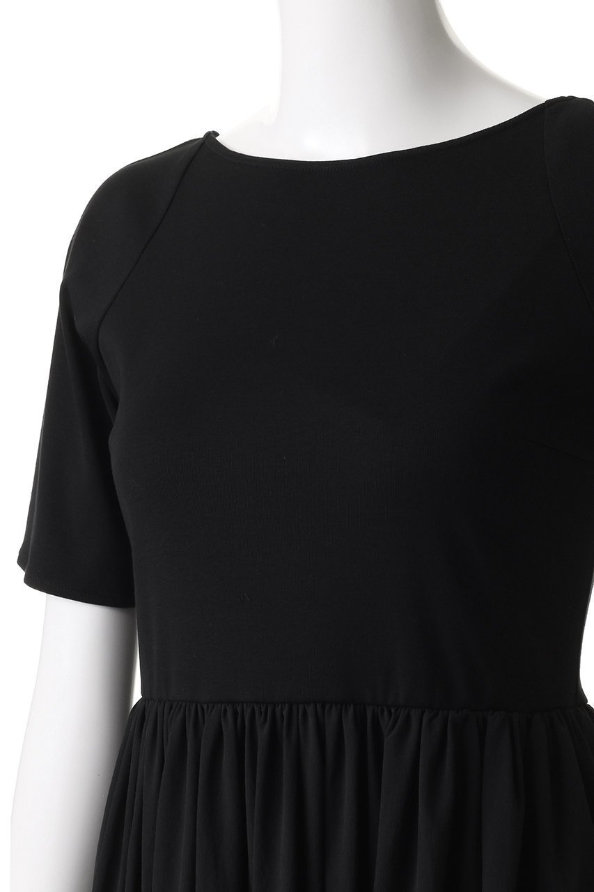 【ルームエイト/Room no.8】の【Room no.8 BLACK】ジャージコンビギャザードレス 人気、トレンドファッション・服の通販 founy(ファニー) 　ファッション　Fashion　レディースファッション　WOMEN　ワンピース　Dress　ドレス　Party Dresses　チュニック　Tunic　スニーカー　Sneakers　チュニック　Tunic　ドレス　Dress　フィット　Fit　フレア　Flare　ロング　Long　エレガント 上品　Elegant　夏　Summer　NEW・新作・新着・新入荷　New Arrivals　other-5|ID: prp329100004584386 ipo3291000000032499375