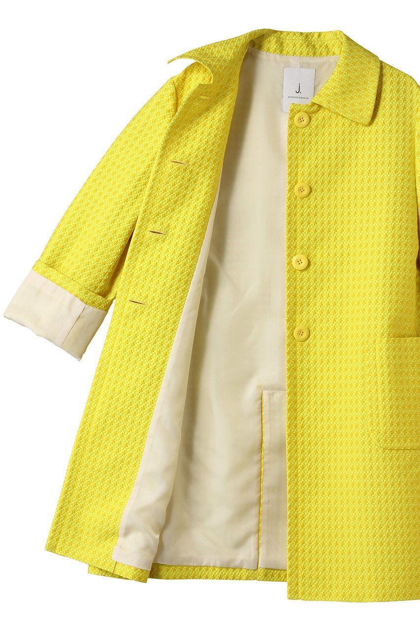 【ジェイドット/j.】の先染めジャガードコート② 人気、トレンドファッション・服の通販 founy(ファニー) 　ファッション　Fashion　レディースファッション　WOMEN　アウター　Coat Outerwear　コート　Coats　クラシカル　Classical　コンパクト　Compact　ジャカード　Jacquard　スリット　Slit　ロング　Long　NEW・新作・新着・新入荷　New Arrivals　other-6|ID: prp329100004584392 ipo3291000000032499423