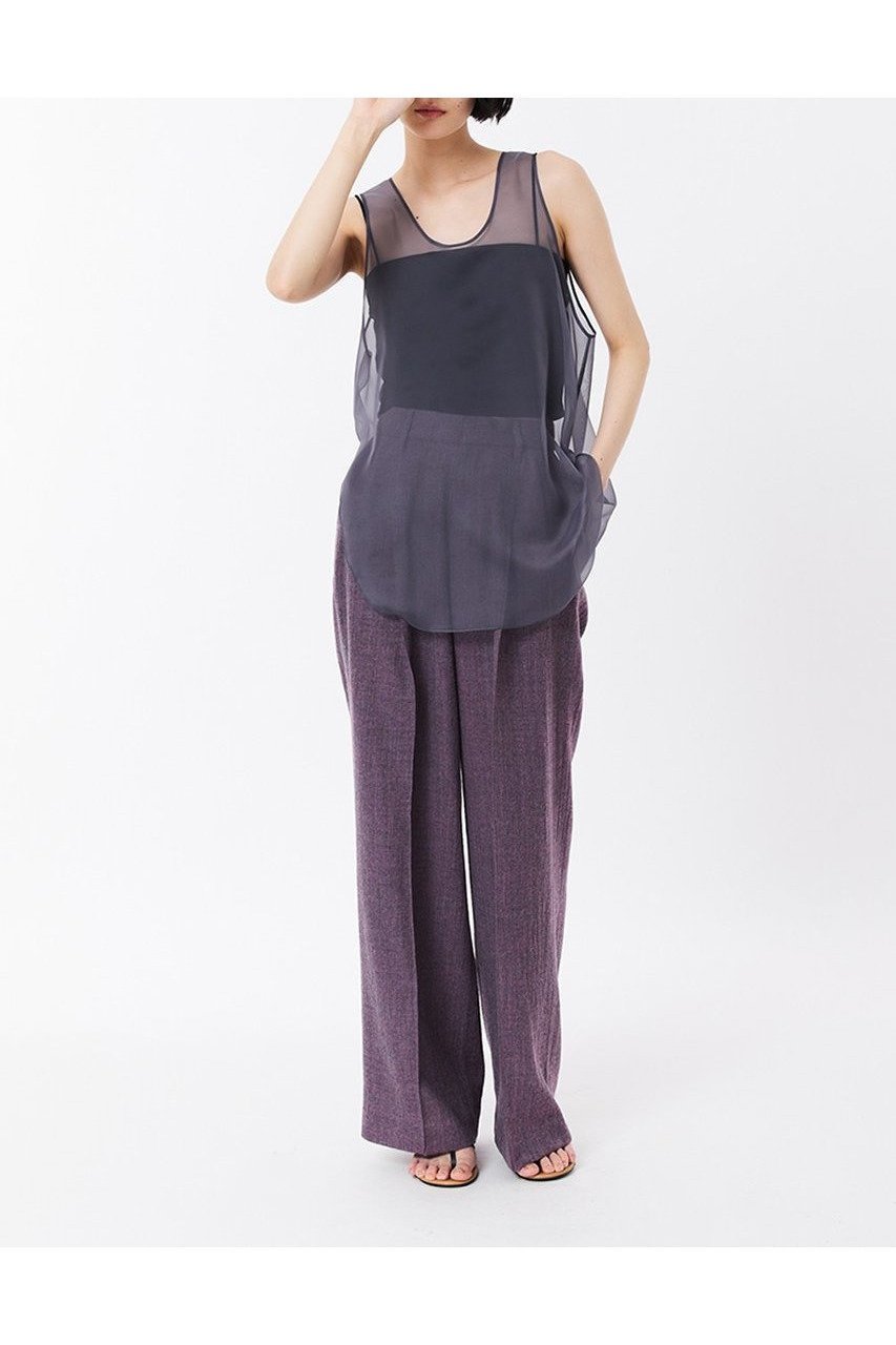 【スタニングルアー/STUNNING LURE】のエアーオーガンザタンク 人気、トレンドファッション・服の通販 founy(ファニー) 　ファッション　Fashion　レディースファッション　WOMEN　トップス・カットソー　Tops/Tshirt　キャミソール / ノースリーブ　No Sleeves　シャツ/ブラウス　Shirts/Blouses　ロング / Tシャツ　T-Shirts　カットソー　Cut and Sewn　エアリー　Airy　オーガンジー　Organdy　キャミソール　Camisole　シアー　Sheer　シンプル　Simple　タンク　Tank　今夏　Summer　夏　Summer　NEW・新作・新着・新入荷　New Arrivals　other-6|ID: prp329100004585363 ipo3291000000032512442