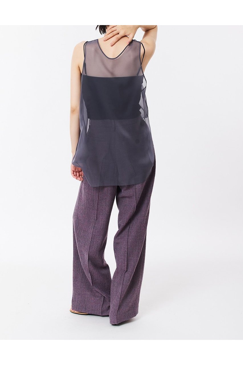 【スタニングルアー/STUNNING LURE】のエアーオーガンザタンク 人気、トレンドファッション・服の通販 founy(ファニー) 　ファッション　Fashion　レディースファッション　WOMEN　トップス・カットソー　Tops/Tshirt　キャミソール / ノースリーブ　No Sleeves　シャツ/ブラウス　Shirts/Blouses　ロング / Tシャツ　T-Shirts　カットソー　Cut and Sewn　エアリー　Airy　オーガンジー　Organdy　キャミソール　Camisole　シアー　Sheer　シンプル　Simple　タンク　Tank　今夏　Summer　夏　Summer　NEW・新作・新着・新入荷　New Arrivals　other-8|ID: prp329100004585363 ipo3291000000032512444