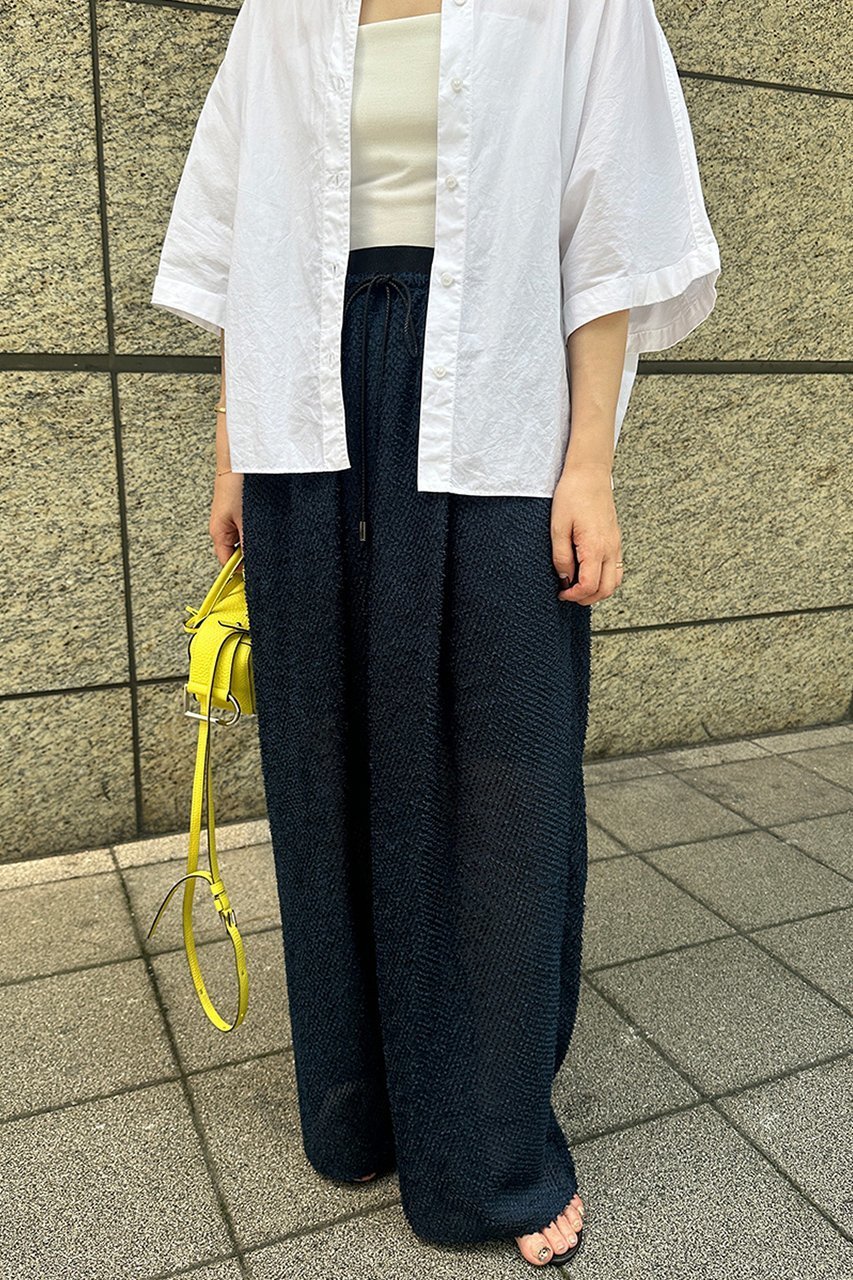 【スタニングルアー/STUNNING LURE】のrカットジャガードパンツ 人気、トレンドファッション・服の通販 founy(ファニー) 　ファッション　Fashion　レディースファッション　Fashion for Women　パンツ　Pants & Trousers　エアリー　Airy Texture　サンダル　Sandals, Summer Shoes　ジャカード／ジャガード　Jacquard, Woven Pattern　ストレート　Straight, Straight Cut　リラックス　Relax, Relaxed Fit　ワイド　Wide, Wide Fit　エレガント 上品　Elegant　夏　Summer　other-8|ID: prp329100004585366 ipo3291000000032512471