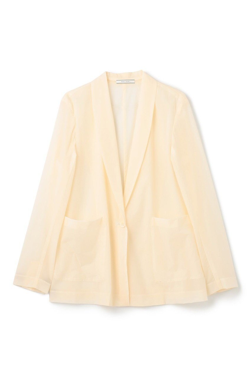 【ベイジ,/BEIGE,】のSPIGA / ショールカラーライトジャケット 人気、トレンドファッション・服の通販 founy(ファニー) 　ファッション　Fashion　レディースファッション　WOMEN　アウター　Coat Outerwear　ジャケット　Jackets　カットソー　Cut And Sew　カーディガン　Cardigan　コンパクト　Compact　ジャケット　Jacket　セットアップ　Set Up　ポケット　Pocket　リラックス　Relax　夏　Summer　NEW・新作・新着・新入荷　New Arrivals　旅行　Travel　春　Spring　S/S・春夏　Ss・Spring/Summer　 other-1|ID: prp329100004585397 ipo3291000000032512887
