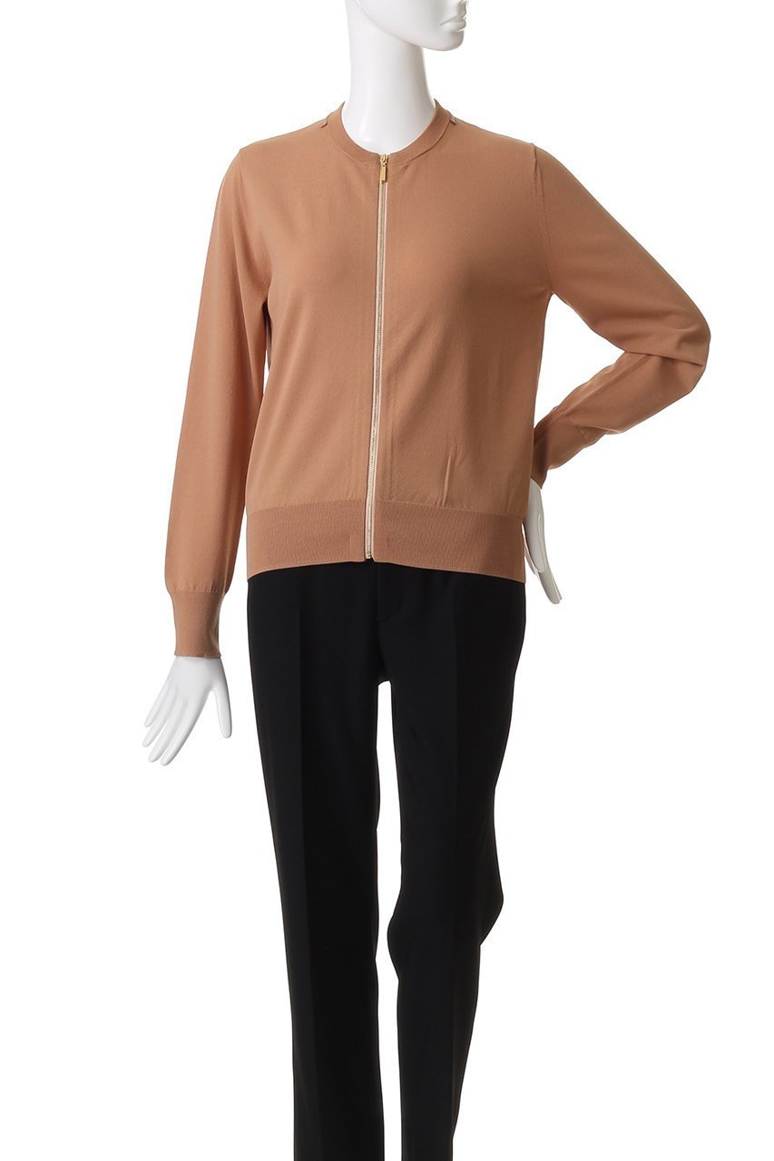 【ベイジ,/BEIGE,】のNADIA / レザーラインジップカーディガン 人気、トレンドファッション・服の通販 founy(ファニー) 　ファッション　Fashion　レディースファッション　Fashion for Women　トップス・カットソー　Cut & Sew Tops　ニット　Knit Tops & Sweaters　カーディガン・羽織り　Layered Style Cardigans　カーディガン　Cardigan, Knitwear　ストレッチ　Stretch, Stretchy Fabric　エレガント 上品　Elegant　人気　Popular, Best Seller　定番　Standard, Basic Item　新作・新入荷　New Arrivals / New In　other-5|ID: prp329100004585398 ipo3291000000033261243