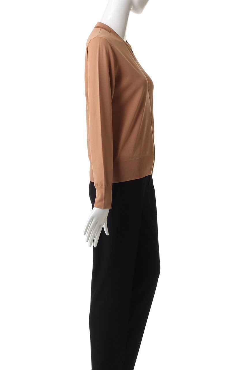 【ベイジ,/BEIGE,】のNADIA / レザーラインジップカーディガン 人気、トレンドファッション・服の通販 founy(ファニー) 　ファッション　Fashion　レディースファッション　Fashion for Women　トップス・カットソー　Cut & Sew Tops　ニット　Knit Tops & Sweaters　カーディガン・羽織り　Layered Style Cardigans　カーディガン　Cardigan, Knitwear　ストレッチ　Stretch, Stretchy Fabric　エレガント 上品　Elegant　人気　Popular, Best Seller　定番　Standard, Basic Item　新作・新入荷　New Arrivals / New In　other-6|ID: prp329100004585398 ipo3291000000033261245