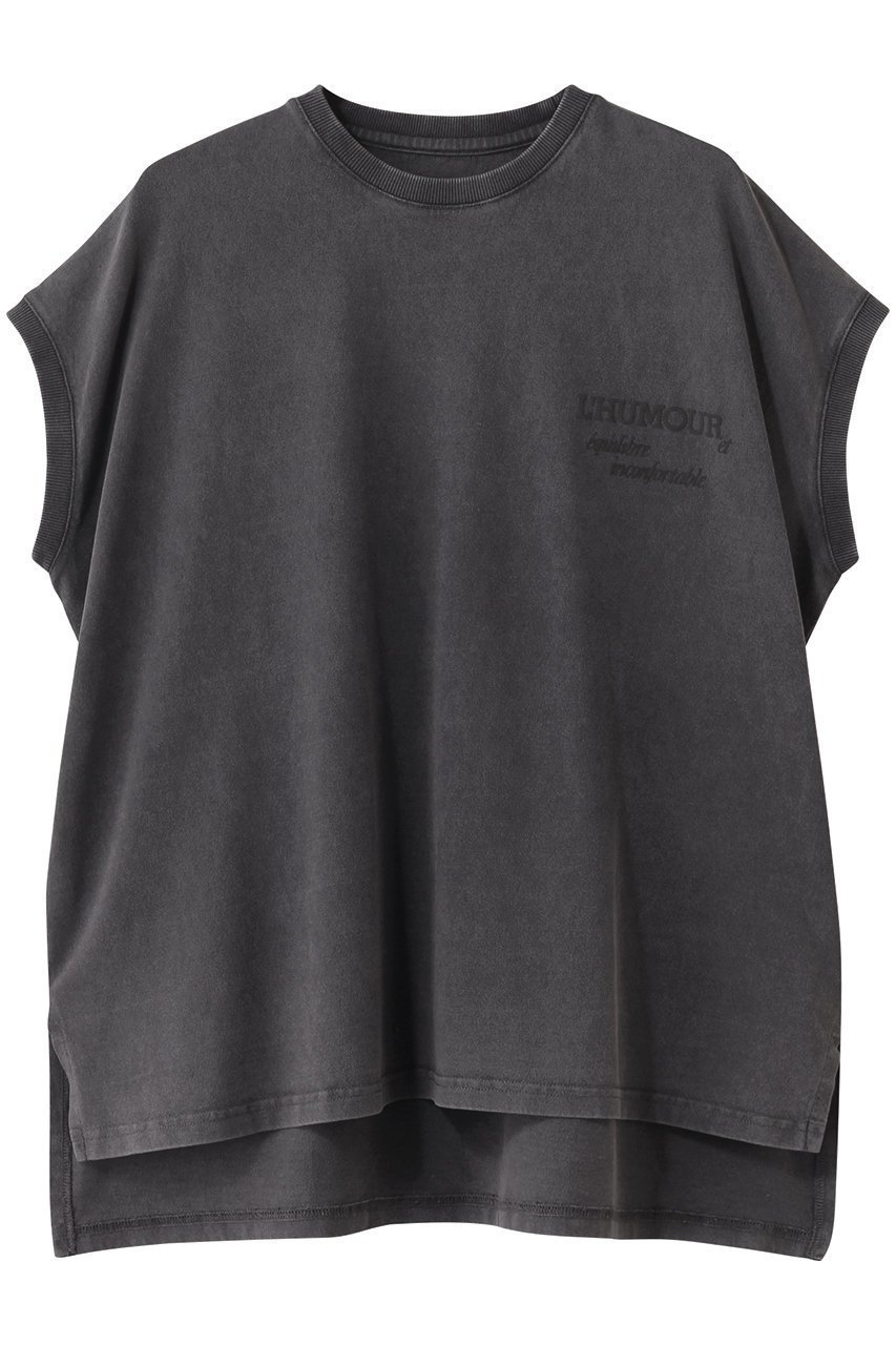 【アッパー ハイツ/upper hights】のBIG NO SLEEVE TEE インテリア・キッズ・メンズ・レディースファッション・服の通販 founy(ファニー) 　ファッション　Fashion　レディースファッション　Ladies' Fashion Online　トップス・カットソー　Tops/Tshirt　シャツ/ブラウス　Shirts/Blouses　ロング / Tシャツ　T-Shirts　カットソー　Cut and Sewn　2025年　2025　2025-2026秋冬・A/W　Aw/Autumn/Winter/Fw/Fall/2025-2026　カットソー　Cut And Sew　カーゴパンツ　Cargo Pants　サンダル　Sandals　ショート　Short　スリーブ　Sleeve　デニム　Denim　ビッグ　Big　フレンチ　French　A/W・秋冬　Aw・Autumn/Winter・Fw・Fall-Winter　FADED BLACK|ID: prp329100004585404 ipo3291000000032512939
