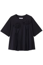 【ミュベール/MUVEIL】のローズモチーフTシャツ 人気、トレンドファッション・服の通販 founy(ファニー) ファッション Fashion レディースファッション Ladies' Fashion Online トップス・カットソー Tops/Tshirt シャツ/ブラウス Shirts/Blouses ロング / Tシャツ T-Shirts カットソー Cut and Sewn 2025年 2025 2025-2026秋冬・A/W Aw/Autumn/Winter/Fw/Fall/2025-2026 ショート Short スリーブ Sleeve ハンド Hand フレア Flare モチーフ Motif ローズ Rose A/W・秋冬 Aw・Autumn/Winter・Fw・Fall-Winter thumbnail ネイビー|ID: prp329100004585409 ipo3291000000032512972