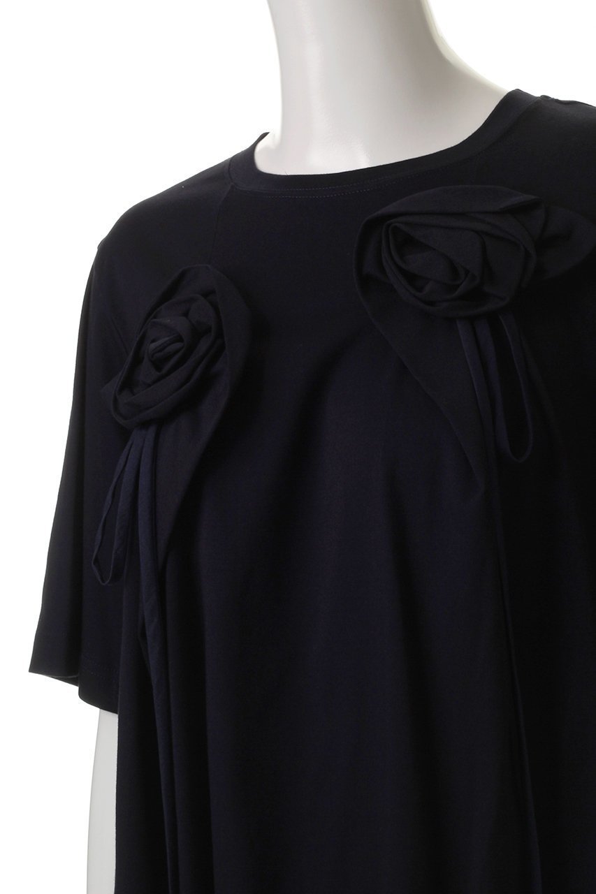 【ミュベール/MUVEIL】のローズモチーフTシャツ 人気、トレンドファッション・服の通販 founy(ファニー) 　ファッション　Fashion　レディースファッション　Ladies' Fashion Online　トップス・カットソー　Tops/Tshirt　シャツ/ブラウス　Shirts/Blouses　ロング / Tシャツ　T-Shirts　カットソー　Cut and Sewn　2025年　2025　2025-2026秋冬・A/W　Aw/Autumn/Winter/Fw/Fall/2025-2026　ショート　Short　スリーブ　Sleeve　ハンド　Hand　フレア　Flare　モチーフ　Motif　ローズ　Rose　A/W・秋冬　Aw・Autumn/Winter・Fw・Fall-Winter　other-5|ID: prp329100004585409 ipo3291000000032512976