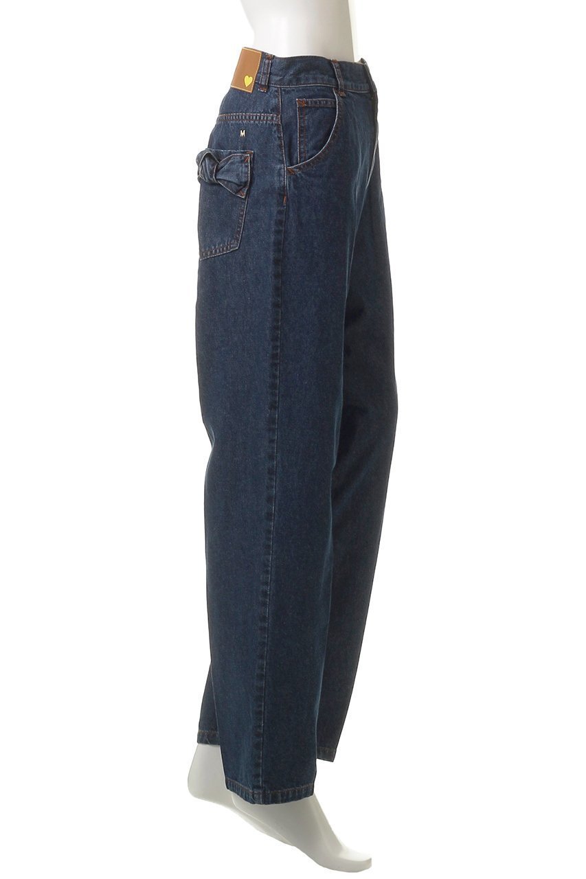 【ミュベール/MUVEIL】のセンタープレスリボンデニムパンツ 人気、トレンドファッション・服の通販 founy(ファニー) 　ファッション　Fashion　レディースファッション　Ladies' Fashion Online　パンツ　Pants　デニムパンツ　Denim Pants　2025年　2025　2025-2026秋冬・A/W　Aw/Autumn/Winter/Fw/Fall/2025-2026　センター　Center　デニム　Denim　ポケット　Pocket　リボン　Ribbon　A/W・秋冬　Aw・Autumn/Winter・Fw・Fall-Winter　other-3|ID: prp329100004585410 ipo3291000000032512980