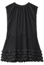 【ミュベール/MUVEIL】のフリルチュニックワンピース ブラック|ID: prp329100004585412 ipo3291000000036034434