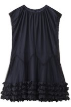 【ミュベール/MUVEIL】のフリルチュニックワンピース ネイビー|ID: prp329100004585412 ipo3291000000036034436