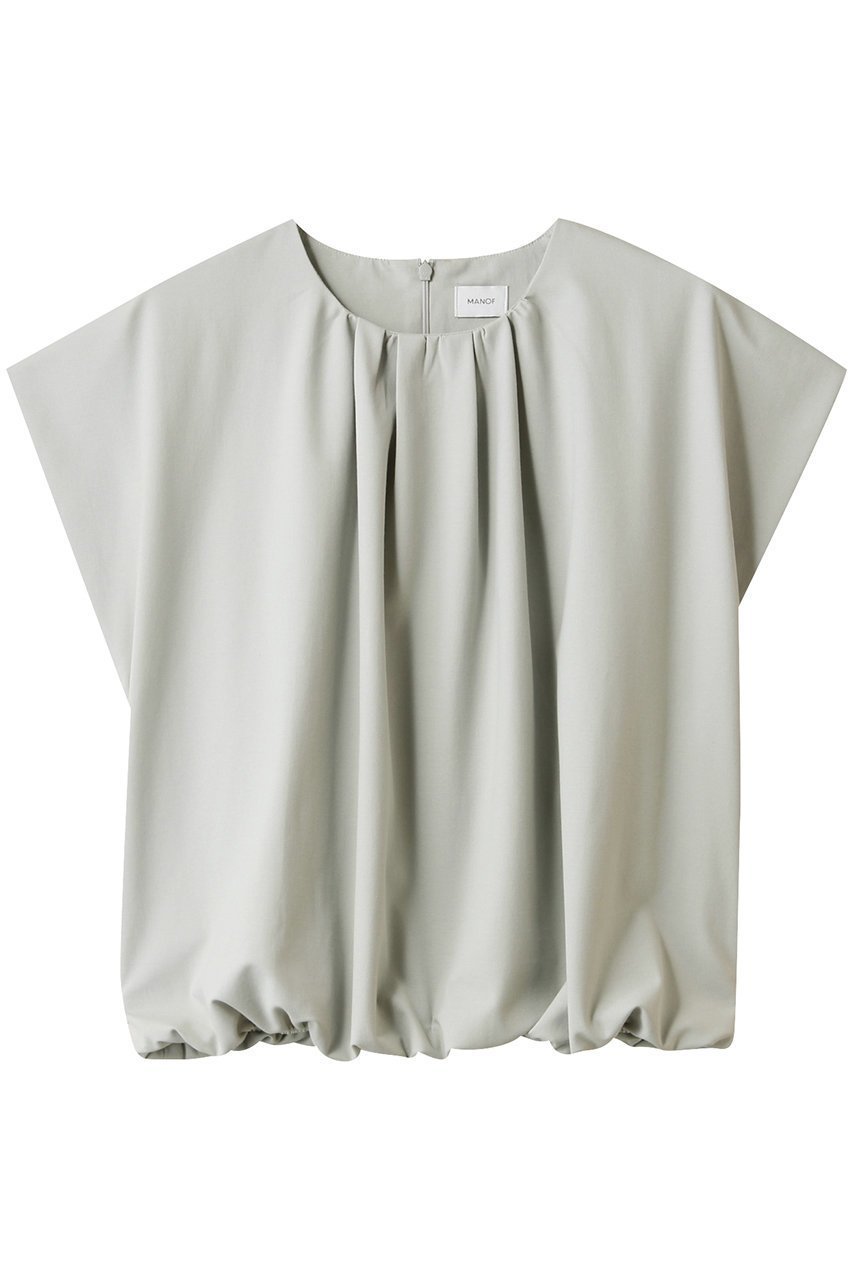 【マノフ/MANOF】のGATHER COMPACT CUT TOPS/カットソー インテリア・キッズ・メンズ・レディースファッション・服の通販 founy(ファニー) 　ファッション　Fashion　レディースファッション　WOMEN　トップス・カットソー　Tops/Tshirt　シャツ/ブラウス　Shirts/Blouses　ロング / Tシャツ　T-Shirts　カットソー　Cut and Sewn　カットソー　Cut And Sew　ギャザー　Gather　ショート　Short　シンプル　Simple　スリーブ　Sleeve　NEW・新作・新着・新入荷　New Arrivals　MINT|ID: prp329100004585414 ipo3291000000032513006