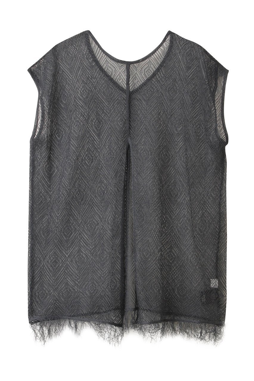 【マノフ/MANOF】のSHEER CROCHET KNIT TOPS/ニット インテリア・キッズ・メンズ・レディースファッション・服の通販 founy(ファニー) 　ファッション　Fashion　レディースファッション　Fashion for Women　トップス・カットソー　Cut & Sew Tops　ニット　Knit Tops & Sweaters　カジュアルプルオーバー・ニットトップス　Pullovers & Knit Tops / Casual Pullovers　インナー　Innerwear　クロシェ　Crochet, Knitted Lace　シアー　Sheer, See-Through　シンプル　Simple, Minimal　フリンジ　Fringe, Tassel　マキシ　Maxi, Full Length　ワイド　Wide, Wide Fit　CHARCOAL GRAY|ID: prp329100004585415 ipo3291000000032536063