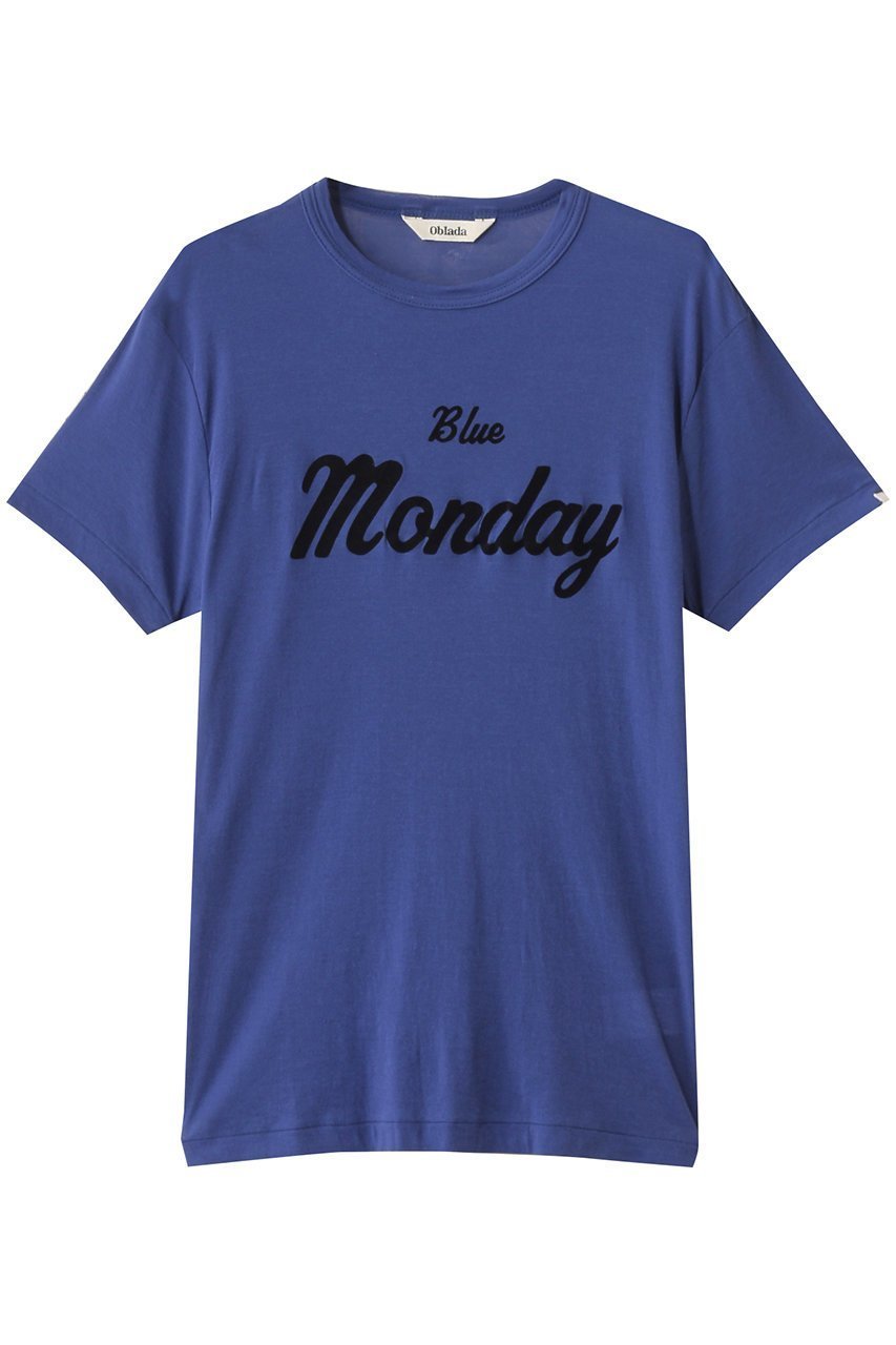 【オブラダ/Oblada】のBLUE MONDAY Tシャツ 人気、トレンドファッション・服の通販 founy(ファニー) 　ファッション　Fashion　レディースファッション　WOMEN　トップス・カットソー　Tops/Tshirt　シャツ/ブラウス　Shirts/Blouses　ロング / Tシャツ　T-Shirts　カットソー　Cut and Sewn　インナー　Inner　コンパクト　Compact　シアー　Sheer　ショート　Short　ジャケット　Jacket　スリーブ　Sleeve　プリント　Print　NEW・新作・新着・新入荷　New Arrivals　ビジネス 仕事 通勤　Business　 other-1|ID: prp329100004585418 ipo3291000000032513035