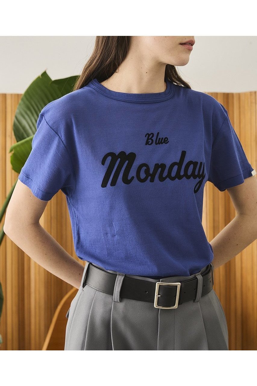 【オブラダ/Oblada】のBLUE MONDAY Tシャツ 人気、トレンドファッション・服の通販 founy(ファニー) 　ファッション　Fashion　レディースファッション　WOMEN　トップス・カットソー　Tops/Tshirt　シャツ/ブラウス　Shirts/Blouses　ロング / Tシャツ　T-Shirts　カットソー　Cut and Sewn　インナー　Inner　コンパクト　Compact　シアー　Sheer　ショート　Short　ジャケット　Jacket　スリーブ　Sleeve　プリント　Print　NEW・新作・新着・新入荷　New Arrivals　ビジネス 仕事 通勤　Business　other-6|ID: prp329100004585418 ipo3291000000032513041
