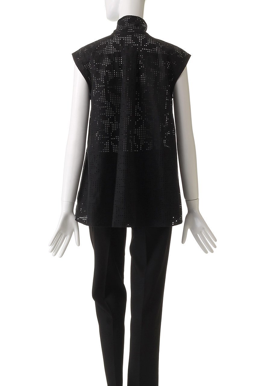【ミディウミソリッド/MIDIUMISOLID】のlace bow-tie n/slv blouse ブラウス 人気、トレンドファッション・服の通販 founy(ファニー) 　ファッション　Fashion　レディースファッション　WOMEN　トップス・カットソー　Tops/Tshirt　キャミソール / ノースリーブ　No Sleeves　シャツ/ブラウス　Shirts/Blouses　デニム　Denim　ノースリーブ　No Sleeve　フェミニン　Feminine　レース　Race　NEW・新作・新着・新入荷　New Arrivals　other-4|ID: prp329100004585424 ipo3291000000032513091