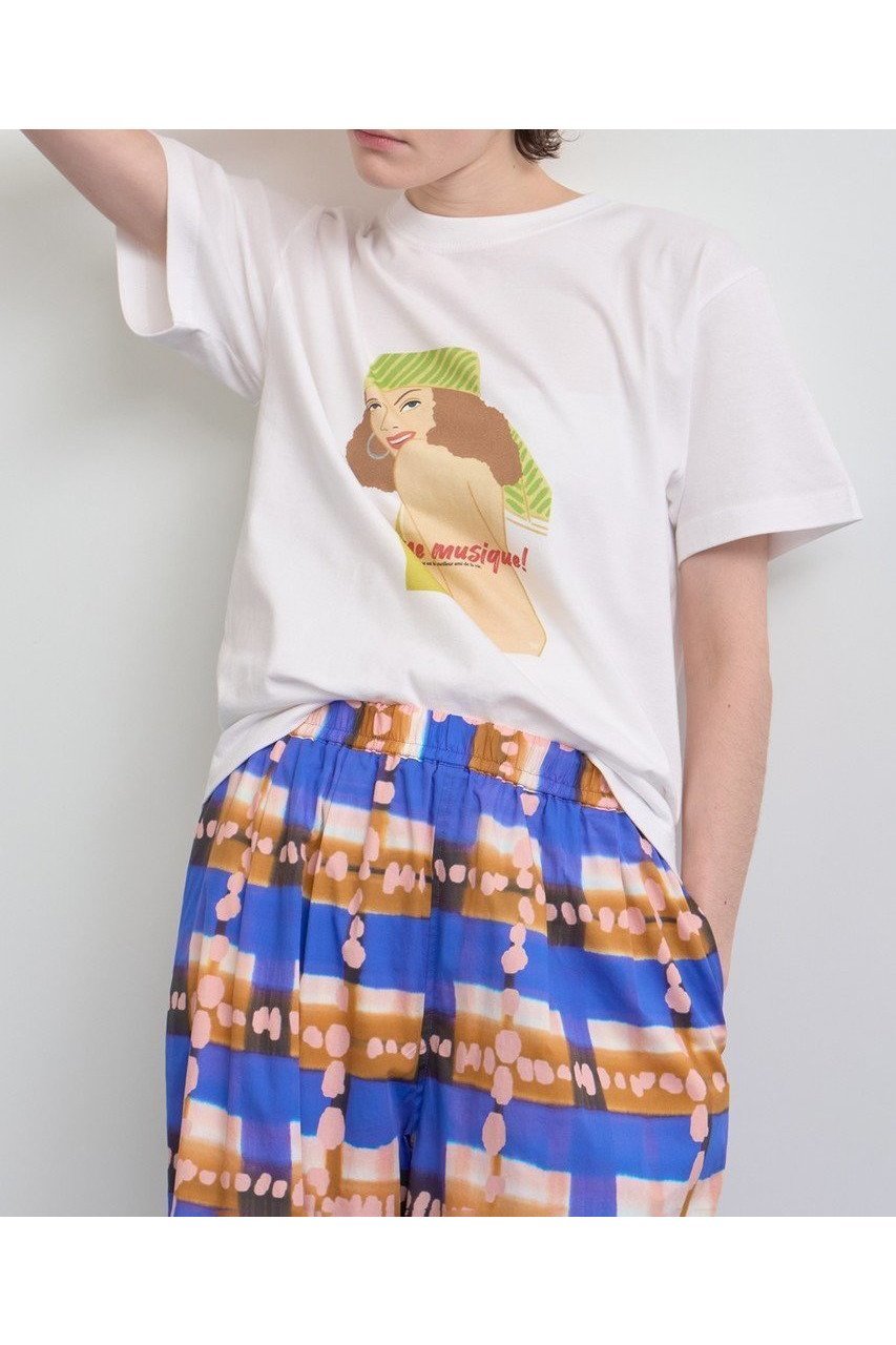 【ハウス オブ ロータス/HOUSE OF LOTUS】のZUSA IIDA コラボレーションTシャツ(BONNE MUSIQUE) 人気、トレンドファッション・服の通販 founy(ファニー) 　ファッション　Fashion　レディースファッション　WOMEN　トップス・カットソー　Tops/Tshirt　シャツ/ブラウス　Shirts/Blouses　ロング / Tシャツ　T-Shirts　カットソー　Cut and Sewn　ショート　Short　スリーブ　Sleeve　NEW・新作・新着・新入荷　New Arrivals　other-8|ID: prp329100004585426 ipo3291000000032513115