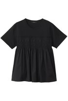 【アルアバイル/allureville】のシャーリングビスチェコンビTシャツ 人気、トレンドファッション・服の通販 founy(ファニー) ファッション Fashion レディースファッション WOMEN トップス・カットソー Tops/Tshirt シャツ/ブラウス Shirts/Blouses ロング / Tシャツ T-Shirts カットソー Cut and Sewn ビスチェ Bustier シャーリング Shirring ショート Short スリーブ Sleeve トレンド Trend フレア Flare NEW・新作・新着・新入荷 New Arrivals thumbnail ブラック|ID: prp329100004585430 ipo3291000000032513152