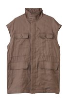 【ウィムガゼット/Whim Gazette】の【Drawing Numbers】コンチネンタルリネンベスト 人気、トレンドファッション・服の通販 founy(ファニー) ファッション Fashion レディースファッション WOMEN アウター Coat Outerwear ジャケット Jackets ジャケット Jacket スタンド Stand ベスト Vest マニッシュ Mannish ミリタリー Military リネン Linen NEW・新作・新着・新入荷 New Arrivals thumbnail グレージュ|ID: prp329100004585431 ipo3291000000032513158