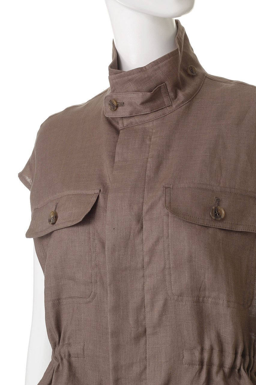 【ウィムガゼット/Whim Gazette】の【Drawing Numbers】コンチネンタルリネンベスト 人気、トレンドファッション・服の通販 founy(ファニー) 　ファッション　Fashion　レディースファッション　Fashion for Women　アウター　Coat / Outerwear Collection　レディースジャケット・軽アウター　Jackets　ジャケット　Jacket, Outerwear　スタンド　Stand Collar, Upright Stand　ベスト　Vest, Waistcoat　マニッシュ　Mannish, Boyish　ミリタリー　Military, Army Style　リネン　Linen, Linen Fabric　other-5|ID: prp329100004585431 ipo3291000000035888642