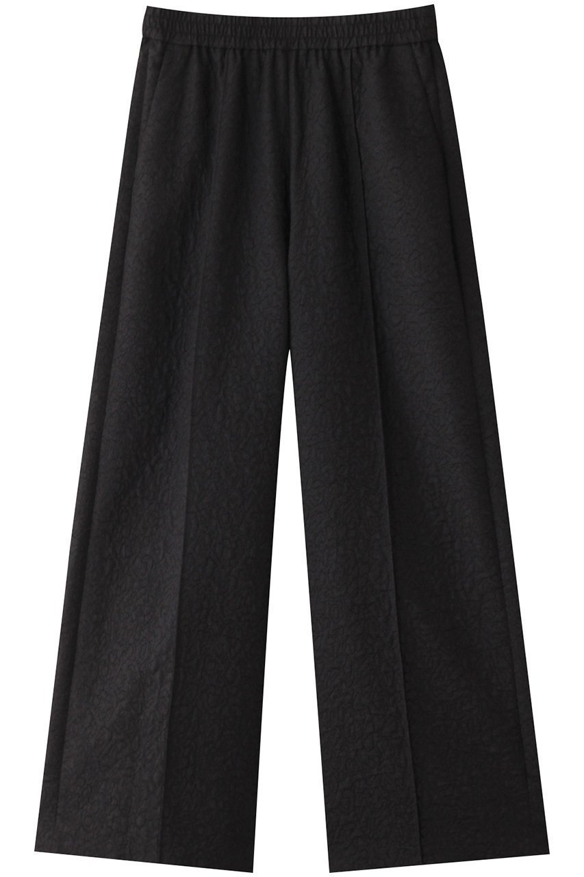 【ランバン オン ブルー/LANVIN en Bleu】のフクレジャカードパンツ インテリア・キッズ・メンズ・レディースファッション・服の通販 founy(ファニー) 　ファッション　Fashion　レディースファッション　Fashion for Women　パンツ　Pants & Trousers　センター　Center, Center Line　ワイド　Wide, Wide Fit　ブラック|ID: prp329100004585435 ipo3291000000032921310