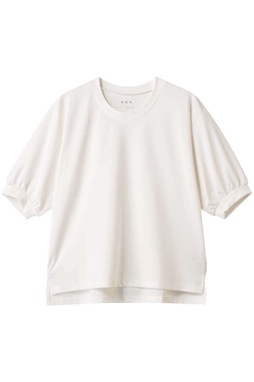 【スリー ドッツ/three dots】のプレイフルアウトフィット パフスリーブTシャツ インテリア・キッズ・メンズ・レディースファッション・服の通販 founy(ファニー) 　ファッション　Fashion　レディースファッション　WOMEN　トップス・カットソー　Tops/Tshirt　シャツ/ブラウス　Shirts/Blouses　ロング / Tシャツ　T-Shirts　カットソー　Cut and Sewn　おすすめ　Recommend　ショート　Short　シンプル　Simple　スリーブ　Sleeve　セットアップ　Set Up　NEW・新作・新着・新入荷　New Arrivals　ホワイト|ID: prp329100004585451 ipo3291000000032513292