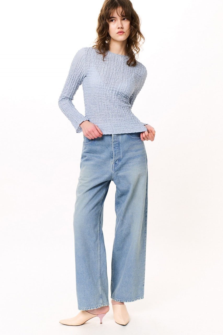 【スタニングルアー/STUNNING LURE】のワイドレッグデニム 人気、トレンドファッション・服の通販 founy(ファニー) 　ファッション　Fashion　レディースファッション　Fashion for Women　パンツ　Pants & Trousers　デニムパンツ・ジーンズ・美脚デニム　Denim Jeans & Pants　ダメージ　Distressed, Destroyed　デニム　Denim, Jeans Material　バランス　Balance, Style Balance　ルーズ　Loose, Oversized　ワイド　Wide, Wide Fit　定番　Standard, Basic Item　other-7|ID: prp329100004585453 ipo3291000000033639848