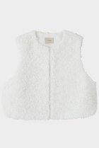 【ル フィル/LE PHIL】の3Dエンブロイダリーショートジレ ホワイト|ID:prp329100004585460