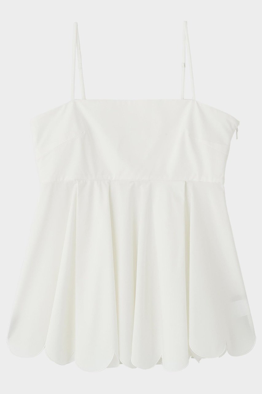 【ル フィル/LE PHIL】のSOLOTEXブロードスカラップキャミソール インテリア・キッズ・メンズ・レディースファッション・服の通販 founy(ファニー) 　ファッション　Fashion　レディースファッション　Fashion for Women　トップス・カットソー　Cut & Sew Tops　キャミソール&ノースリーブ　Camisoles & Sleeveless Tops　シャツ・ブラウス・オフィスカジュアル　Elegant Blouses & Button-Ups　インナー　Innerwear　キャミソール　Camisole, Spaghetti Strap Top　コンパクト　Compact, Small Size　スカラップ　Scallop, Scalloped Edge　スタンダード　Standard, Basic　ストレッチ　Stretch, Stretchy Fabric　ノースリーブ　Sleeveless, No-Sleeve　バランス　Balance, Style Balance　ホワイト|ID: prp329100004585463 ipo3291000000036393082