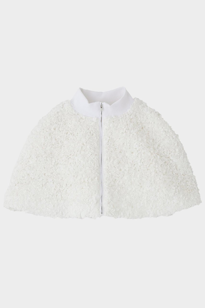 【ル フィル/LE PHIL】の3Dエンブロイダリーケープ 人気、トレンドファッション・服の通販 founy(ファニー) 　ファッション　Fashion　レディースファッション　WOMEN　トップス・カットソー　Tops/Tshirt　シャツ/ブラウス　Shirts/Blouses　おすすめ　Recommend　ショート　Short　シンプル　Simple　スタンダード　Standard　スリーブ　Sleeve　ノースリーブ　No Sleeve　ハイネック　High Neck　NEW・新作・新着・新入荷　New Arrivals　 other-1|ID: prp329100004585464 ipo3291000000032513393