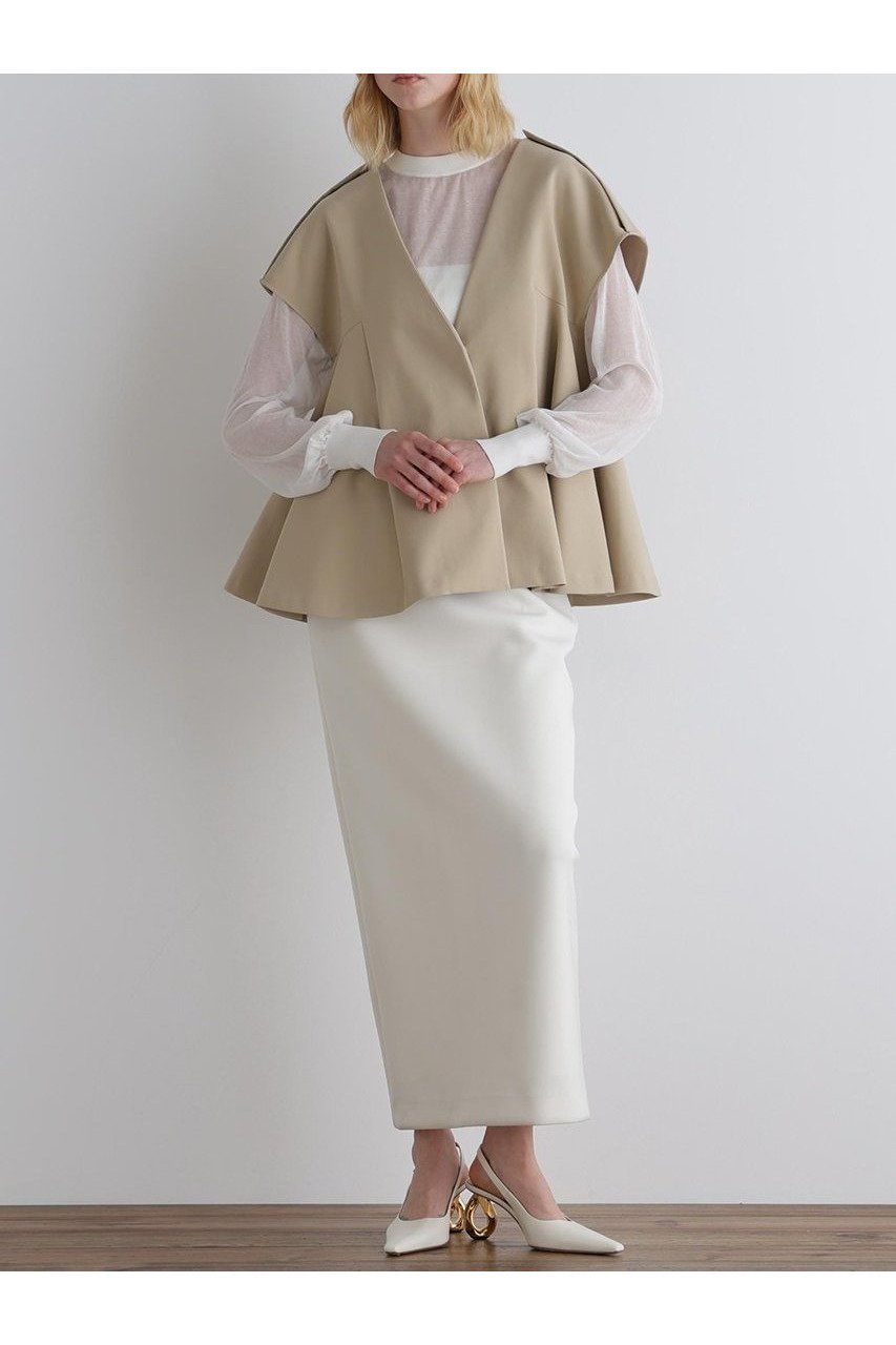 【ル フィル/LE PHIL】のトリプルクロスブラウス 人気、トレンドファッション・服の通販 founy(ファニー) 　ファッション　Fashion　レディースファッション　WOMEN　トップス・カットソー　Tops/Tshirt　シャツ/ブラウス　Shirts/Blouses　コンパクト　Compact　ショート　Short　スタンダード　Standard　ストレッチ　Stretch　スリーブ　Sleeve　バランス　Balance　フェミニン　Feminine　フレア　Flare　NEW・新作・新着・新入荷　New Arrivals　other-8|ID: prp329100004585465 ipo3291000000032513411
