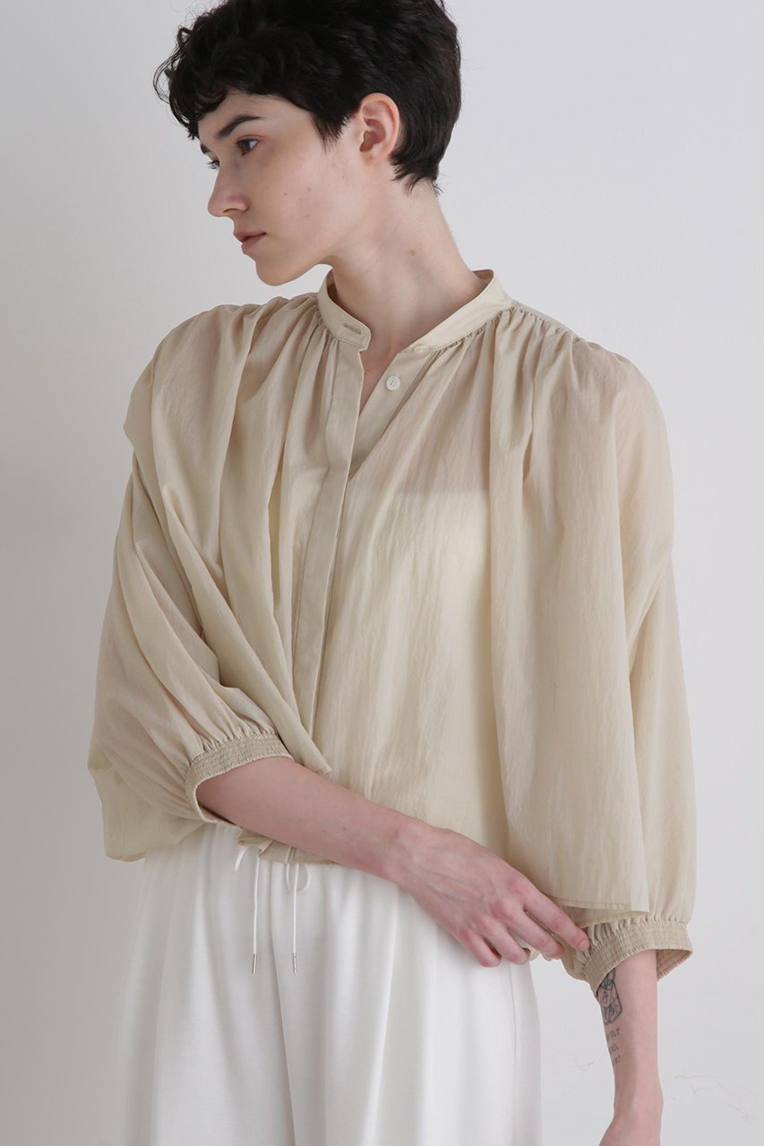 【ル フィル/LE PHIL】のエアリーナイロンブラウス 人気、トレンドファッション・服の通販 founy(ファニー) 　ファッション　Fashion　レディースファッション　Fashion for Women　トップス・カットソー　Cut & Sew Tops　シャツ・ブラウス・オフィスカジュアル　Elegant Blouses & Button-Ups　おすすめ　Recommended / Our Picks　ショート　Short, Short Length　スタンダード　Standard, Basic　スリーブ　Sleeve, Long Sleeve / Short Sleeve　トレンド　Trend, Trending Now　フェミニン　Feminine, Girly　ロング　Long, Long-Length　other-2|ID: prp329100004585466 ipo3291000000036393090