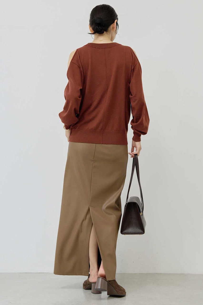 【ガリャルダガランテ/GALLARDAGALANTE】のフェイクレザータイトスカート 人気、トレンドファッション・服の通販 founy(ファニー) 　ファッション　Fashion　レディースファッション　Ladies' Fashion Online　スカート　Skirt　ロングスカート　Long Skirt　2025年　2025　おすすめ　Recommend　スウェット　Sweat　スリット　Slit　ロング　Long　エレガント 上品　Elegant　A/W・秋冬　Aw・Autumn/Winter・Fw・Fall-Winter　other-5|ID: prp329100004585471 ipo3291000000032513479