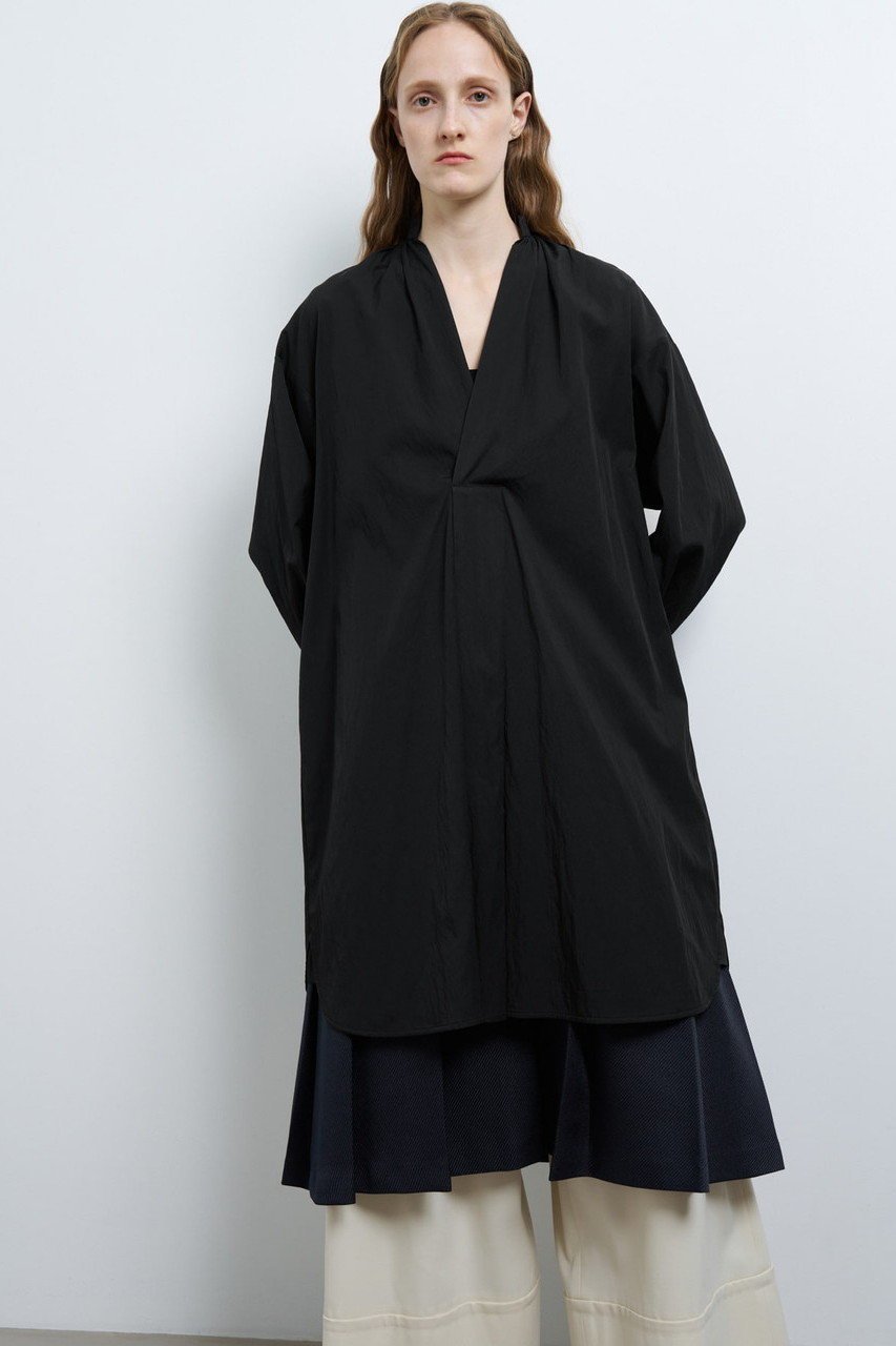 【ランバン オン ブルー/LANVIN en Bleu】のスキッパーチュニックブラウス 人気、トレンドファッション・服の通販 founy(ファニー) 　ファッション　Fashion　レディースファッション　Ladies' Fashion Online　ワンピース　Dress　チュニック　Tunic　スキッパー　Skipper　スリット　Slit　チュニック　Tunic　ツイル　Twill　フォルム　Form　ワッシャー　Washer　other-7|ID: prp329100004585474 ipo3291000000032513506