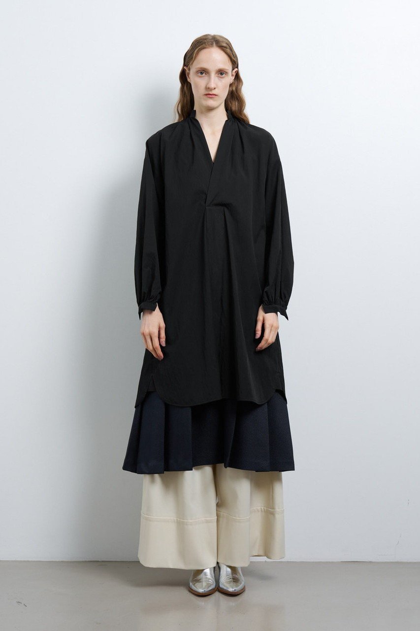 【ランバン オン ブルー/LANVIN en Bleu】のスキッパーチュニックブラウス 人気、トレンドファッション・服の通販 founy(ファニー) 　ファッション　Fashion　レディースファッション　Ladies' Fashion Online　ワンピース　Dress　チュニック　Tunic　スキッパー　Skipper　スリット　Slit　チュニック　Tunic　ツイル　Twill　フォルム　Form　ワッシャー　Washer　other-8|ID: prp329100004585474 ipo3291000000032513507