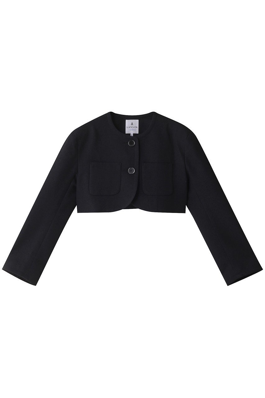 【ランバン オン ブルー/LANVIN en Bleu】のメランジツイードクロップドジャケット 人気、トレンドファッション・服の通販 founy(ファニー) 　ファッション　Fashion　レディースファッション　Ladies' Fashion Online　アウター　Coat Outerwear　ジャケット　Jackets　クラシカル　Classical　グラデーション　Gradation　コンパクト　Compact　ショート　Short　ジャケット　Jacket　ツイード　Tweed　メランジ　Melange　 other-1|ID: prp329100004585477 ipo3291000000032513523