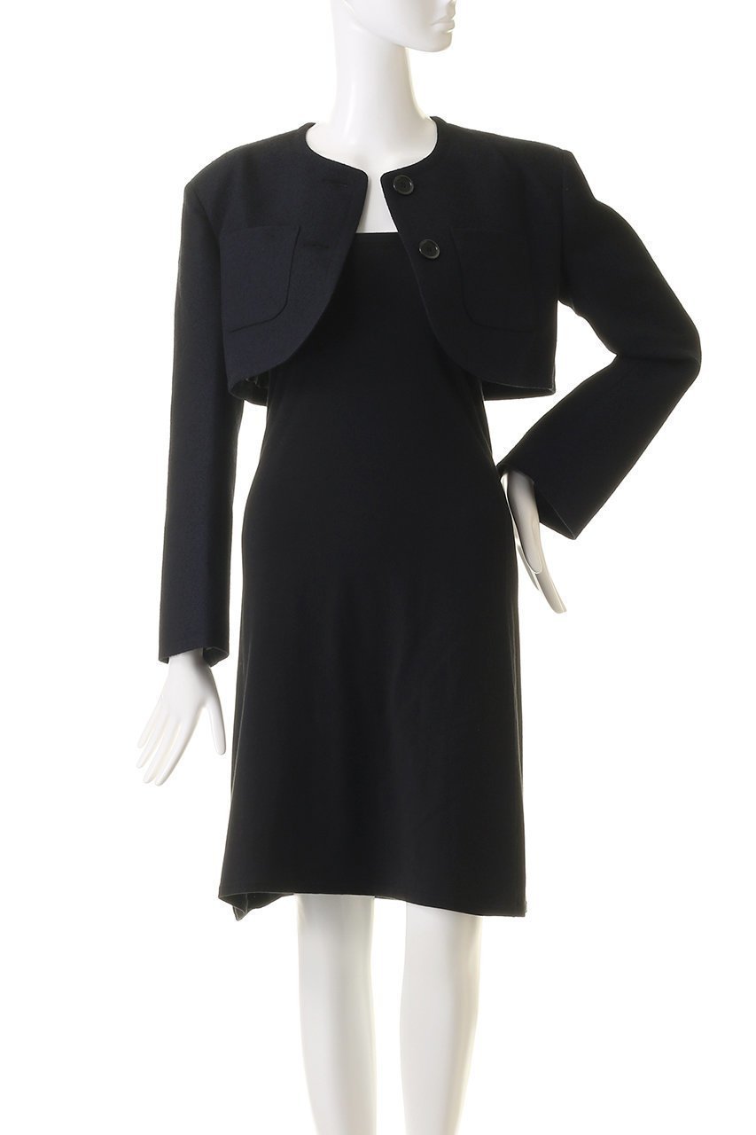 【ランバン オン ブルー/LANVIN en Bleu】のメランジツイードクロップドジャケット 人気、トレンドファッション・服の通販 founy(ファニー) 　ファッション　Fashion　レディースファッション　Ladies' Fashion Online　アウター　Coat Outerwear　ジャケット　Jackets　クラシカル　Classical　グラデーション　Gradation　コンパクト　Compact　ショート　Short　ジャケット　Jacket　ツイード　Tweed　メランジ　Melange　other-7|ID: prp329100004585477 ipo3291000000032513531