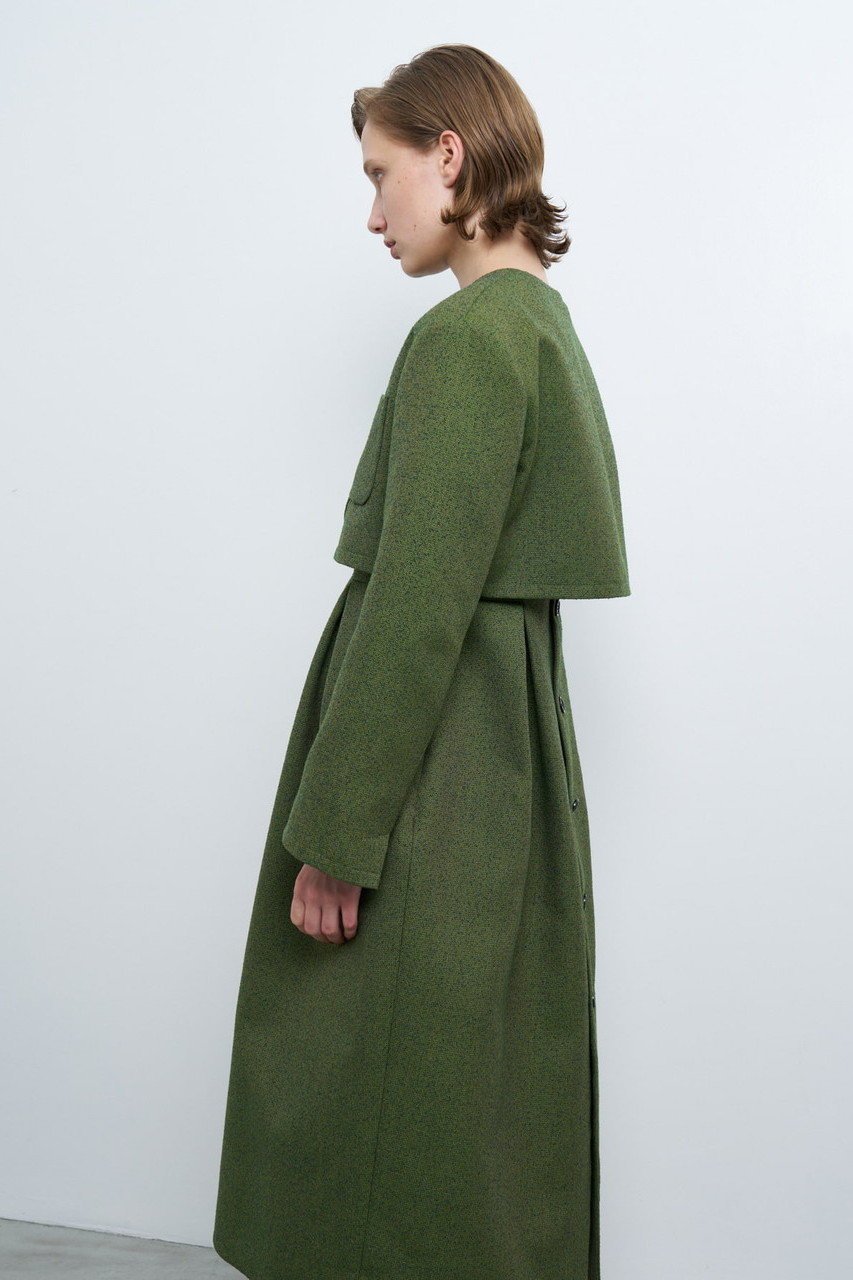 【ランバン オン ブルー/LANVIN en Bleu】のメランジツイードクロップドジャケット 人気、トレンドファッション・服の通販 founy(ファニー) 　ファッション　Fashion　レディースファッション　Ladies' Fashion Online　アウター　Coat Outerwear　ジャケット　Jackets　クラシカル　Classical　グラデーション　Gradation　コンパクト　Compact　ショート　Short　ジャケット　Jacket　ツイード　Tweed　メランジ　Melange　other-8|ID: prp329100004585477 ipo3291000000032513532