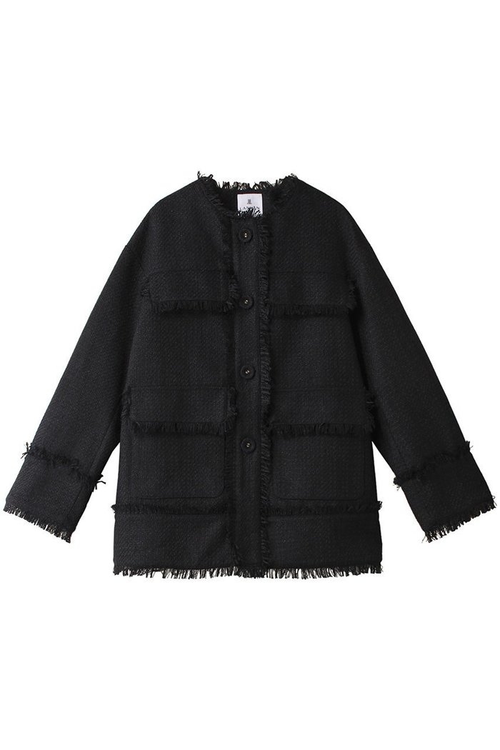 【ランバン オン ブルー/LANVIN en Bleu】のファンシーツイードジャケット インテリア・キッズ・メンズ・レディースファッション・服の通販 founy(ファニー) https://founy.com/ ファッション Fashion レディースファッション Ladies' Fashion Online アウター Coat Outerwear ジャケット Jackets クラシカル Classical ショルダー Shoulder ジャケット Jacket ツイード Tweed ドロップ Drop ビンテージ Vintage ファブリック Fabric ミックス Mix メタル Metal ロング Long |ID: prp329100004585478 ipo3291000000032513533