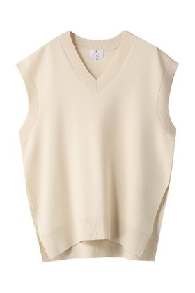 【ランバン オン ブルー/LANVIN en Bleu】のVネックニットベスト 人気、トレンドファッション・服の通販 founy(ファニー) ファッション Fashion レディースファッション Ladies' Fashion Online トップス・カットソー Tops/Tshirt ニット Knit Tops ベスト/ジレ Gilets/Vests プルオーバー Pullover Vネック V-Neck シンプル Simple スリット Slit 夏 Summer 春 Spring S/S・春夏 Ss・Spring/Summer A/W・秋冬 Aw・Autumn/Winter・Fw・Fall-Winter |ID:prp329100004585480