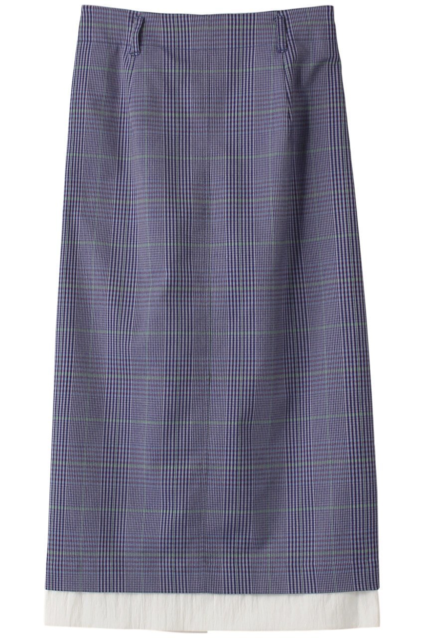 【ランバン オン ブルー/LANVIN en Bleu】の尾州クラシックチェックタイトスカート 人気、トレンドファッション・服の通販 founy(ファニー) 　ファッション　Fashion　レディースファッション　Fashion for Women　スカート　Skirts　ロングスカート　Long Skirts / Maxi & Midi Skirts　クラシカル　Classical, Vintage-Inspired　ストレッチ　Stretch, Stretchy Fabric　タイトスカート　Pencil Skirt, Tight Skirt　タイプライター　Typewriter Fabric, Crisp Cotton　チェック　Check, Plaid, Tartan　ロング　Long, Long-Length　定番　Standard, Basic Item　 other-1|ID: prp329100004585481 ipo3291000000032513565
