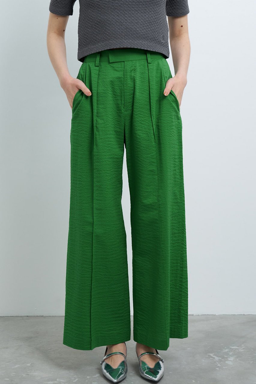 【ランバン オン ブルー/LANVIN en Bleu】のコットンリップルパンツ 人気、トレンドファッション・服の通販 founy(ファニー) 　ファッション　Fashion　レディースファッション　Ladies' Fashion Online　パンツ　Pants　クロップド　Cropped　シンプル　Simple　センター　Center　ファブリック　Fabric　夏　Summer　other-7|ID: prp329100004585484 ipo3291000000032513605