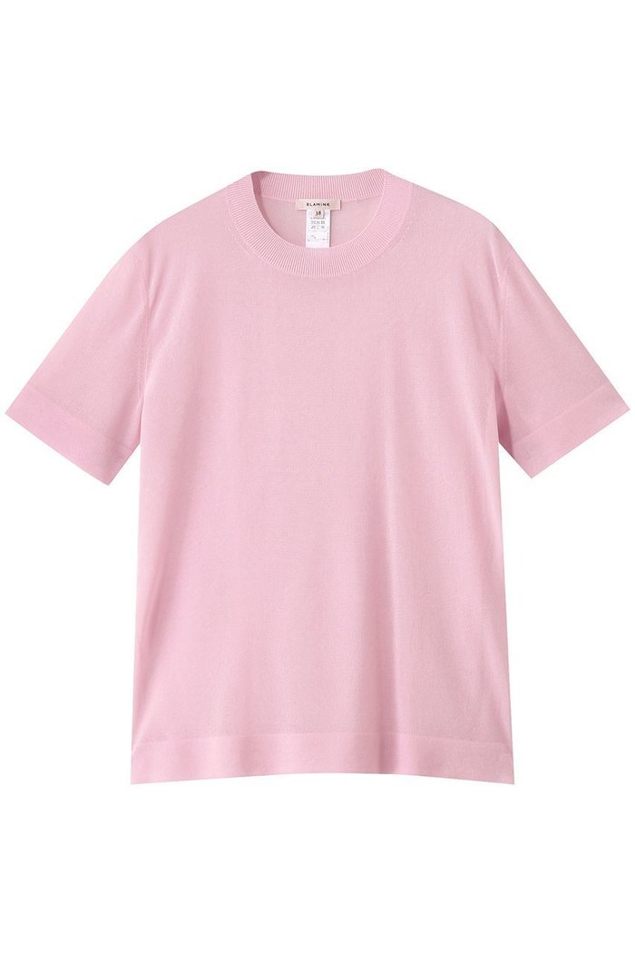 【ブラミンク/BLAMINK】のクルーネックショートスリーブニット インテリア・キッズ・メンズ・レディースファッション・服の通販 founy(ファニー) https://founy.com/ ファッション Fashion レディースファッション Fashion for Women トップス・カットソー Cut & Sew Tops ニット Knit Tops & Sweaters カジュアルプルオーバー・ニットトップス Pullovers & Knit Tops / Casual Pullovers 2025年 2025 2025-2026秋冬・A/W Autumn/Winter 2025–26 AW25–26 シアー Sheer, See-Through シルク Silk, 100% Silk ロング Long, Long-Length A/W・秋冬 Autumn/Winter |ID: prp329100004585489 ipo3291000000032513633