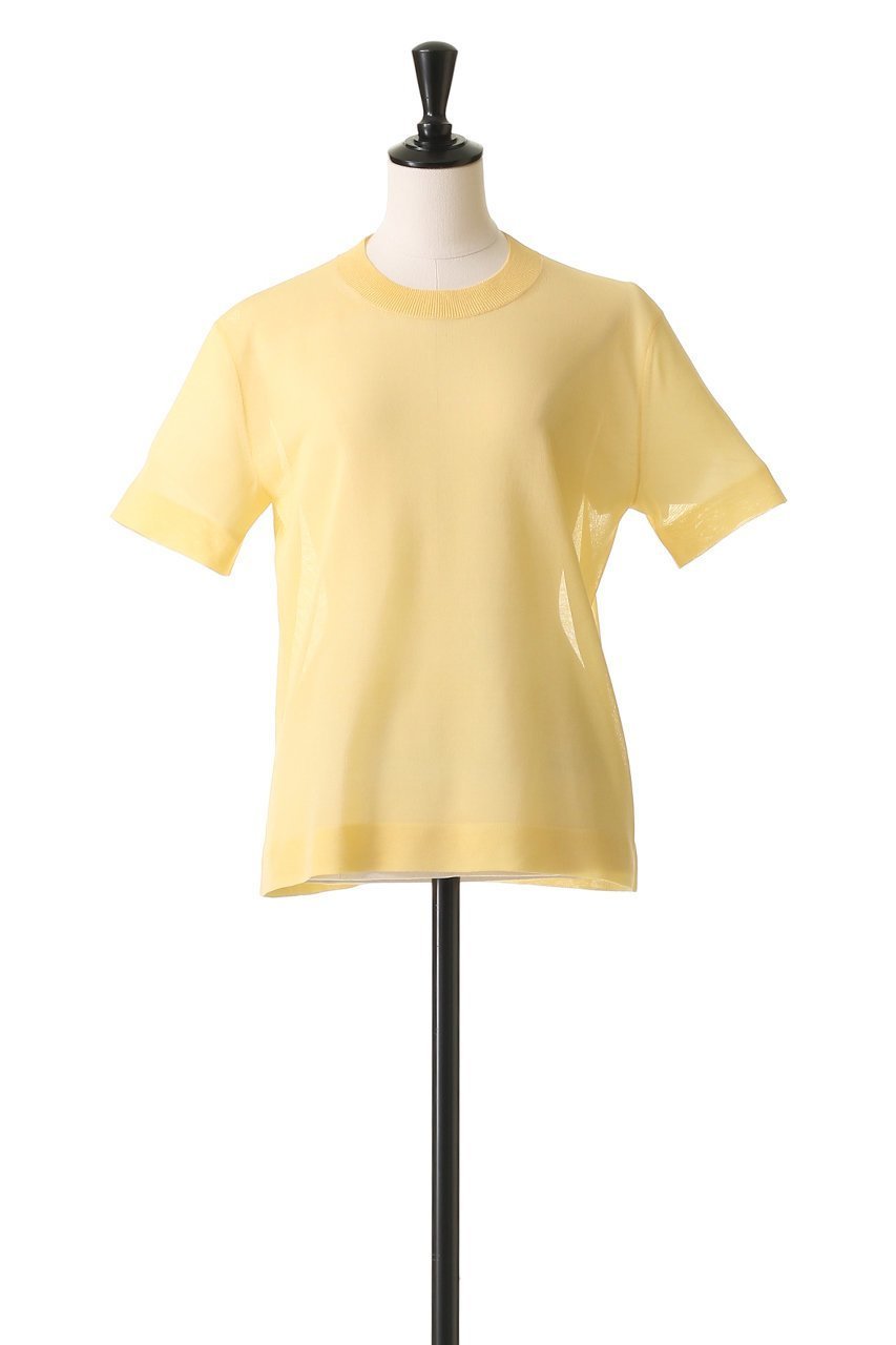 【ブラミンク/BLAMINK】のクルーネックショートスリーブニット 人気、トレンドファッション・服の通販 founy(ファニー) 　ファッション　Fashion　レディースファッション　Fashion for Women　トップス・カットソー　Cut & Sew Tops　ニット　Knit Tops & Sweaters　カジュアルプルオーバー・ニットトップス　Pullovers & Knit Tops / Casual Pullovers　2025年　2025　2025-2026秋冬・A/W　Autumn/Winter 2025–26 AW25–26　シアー　Sheer, See-Through　シルク　Silk, 100% Silk　ロング　Long, Long-Length　A/W・秋冬　Autumn/Winter　other-2|ID: prp329100004585489 ipo3291000000032513636