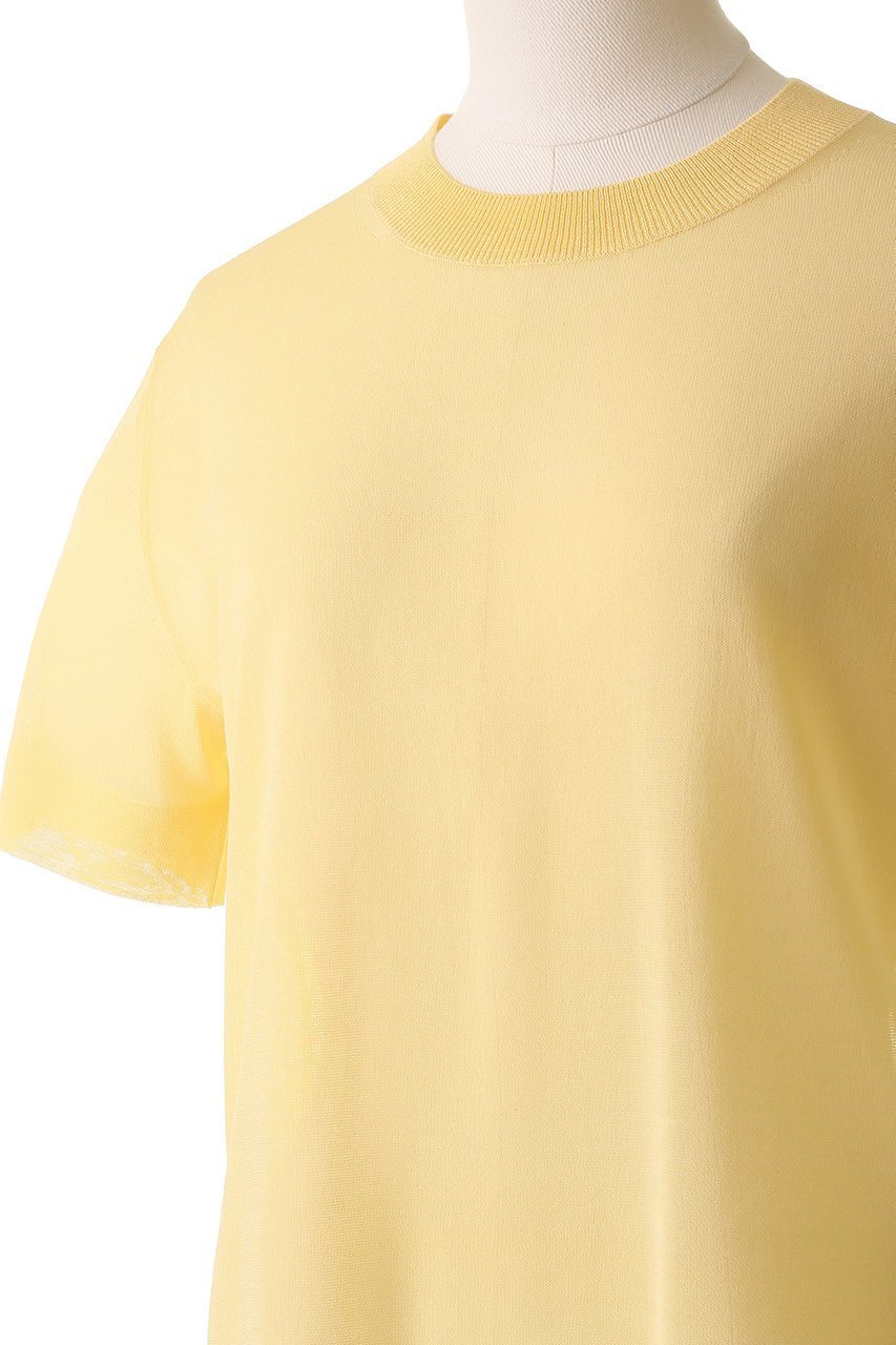【ブラミンク/BLAMINK】のクルーネックショートスリーブニット 人気、トレンドファッション・服の通販 founy(ファニー) 　ファッション　Fashion　レディースファッション　Fashion for Women　トップス・カットソー　Cut & Sew Tops　ニット　Knit Tops & Sweaters　カジュアルプルオーバー・ニットトップス　Pullovers & Knit Tops / Casual Pullovers　2025年　2025　2025-2026秋冬・A/W　Autumn/Winter 2025–26 AW25–26　シアー　Sheer, See-Through　シルク　Silk, 100% Silk　ロング　Long, Long-Length　A/W・秋冬　Autumn/Winter　other-5|ID: prp329100004585489 ipo3291000000032513640